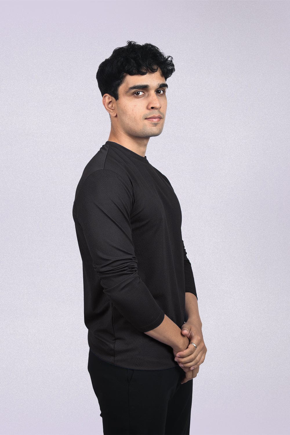 Absolute Crew Full Sleeves- Midnight Black - Image 4