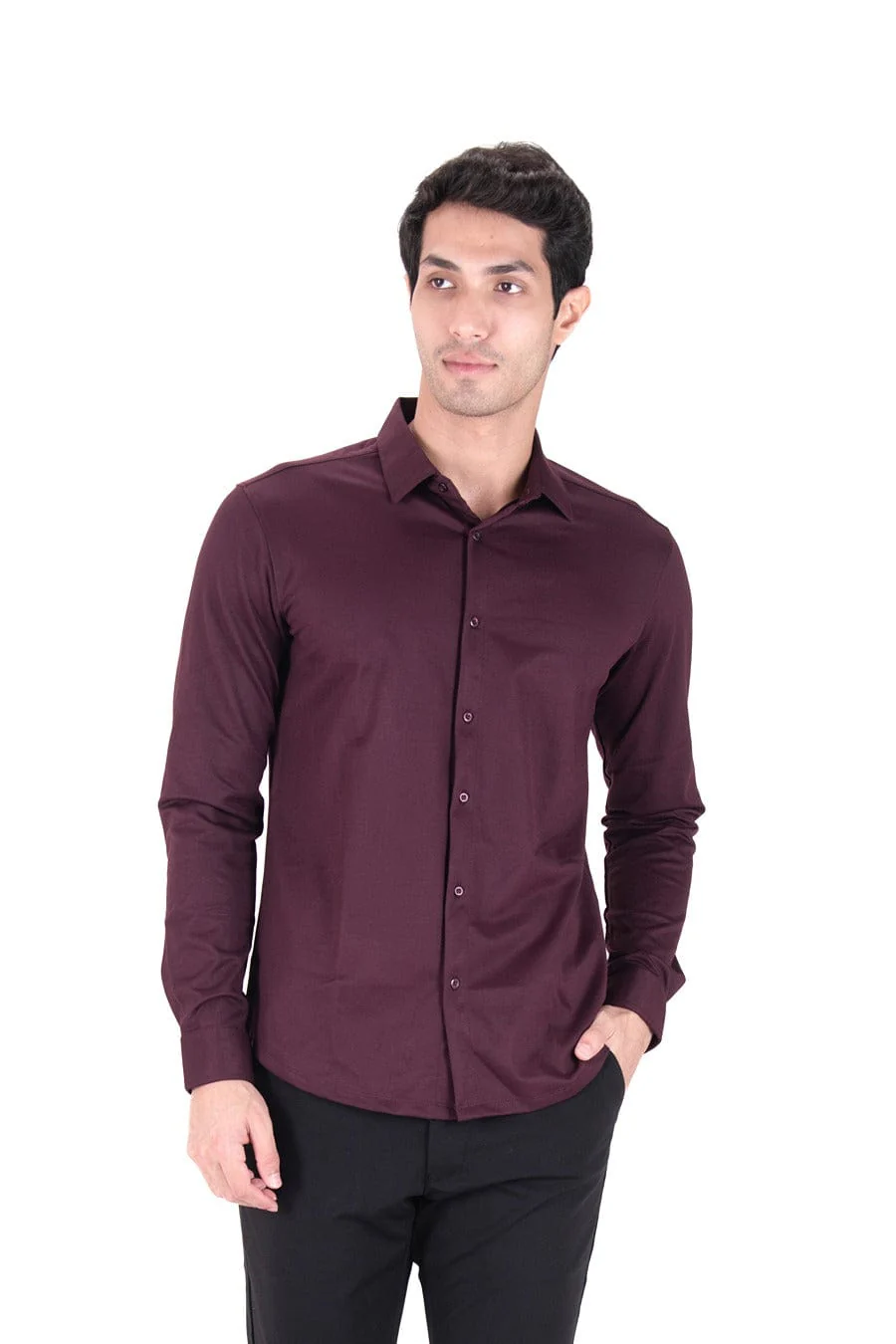 Cardinal Dobby Shirt - Regal Maroon