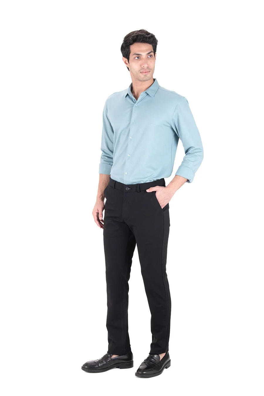 Cardinal Dobby Shirt - Steel Blue - Image 2