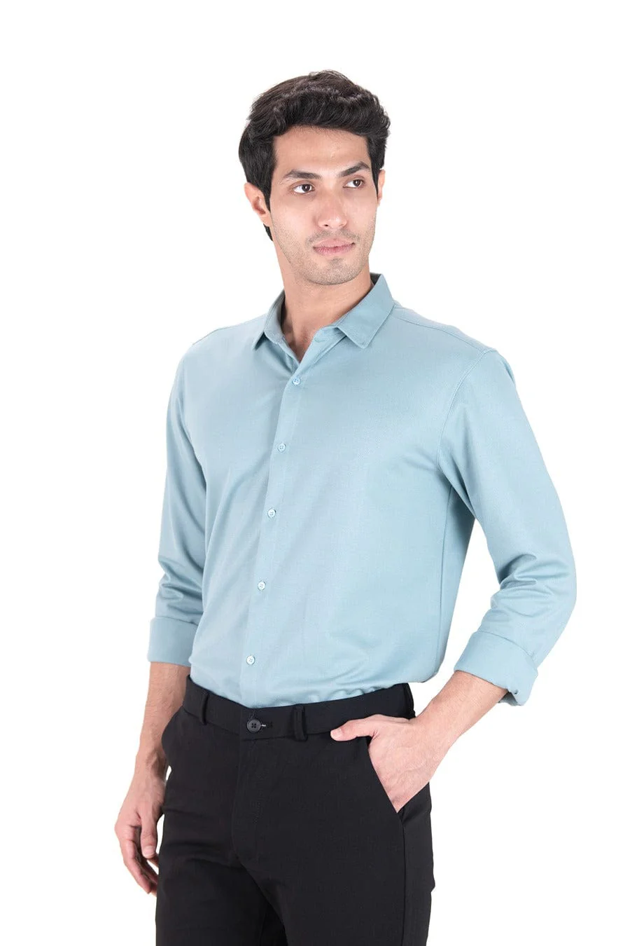 Cardinal Dobby Shirt - Steel Blue - Image 3