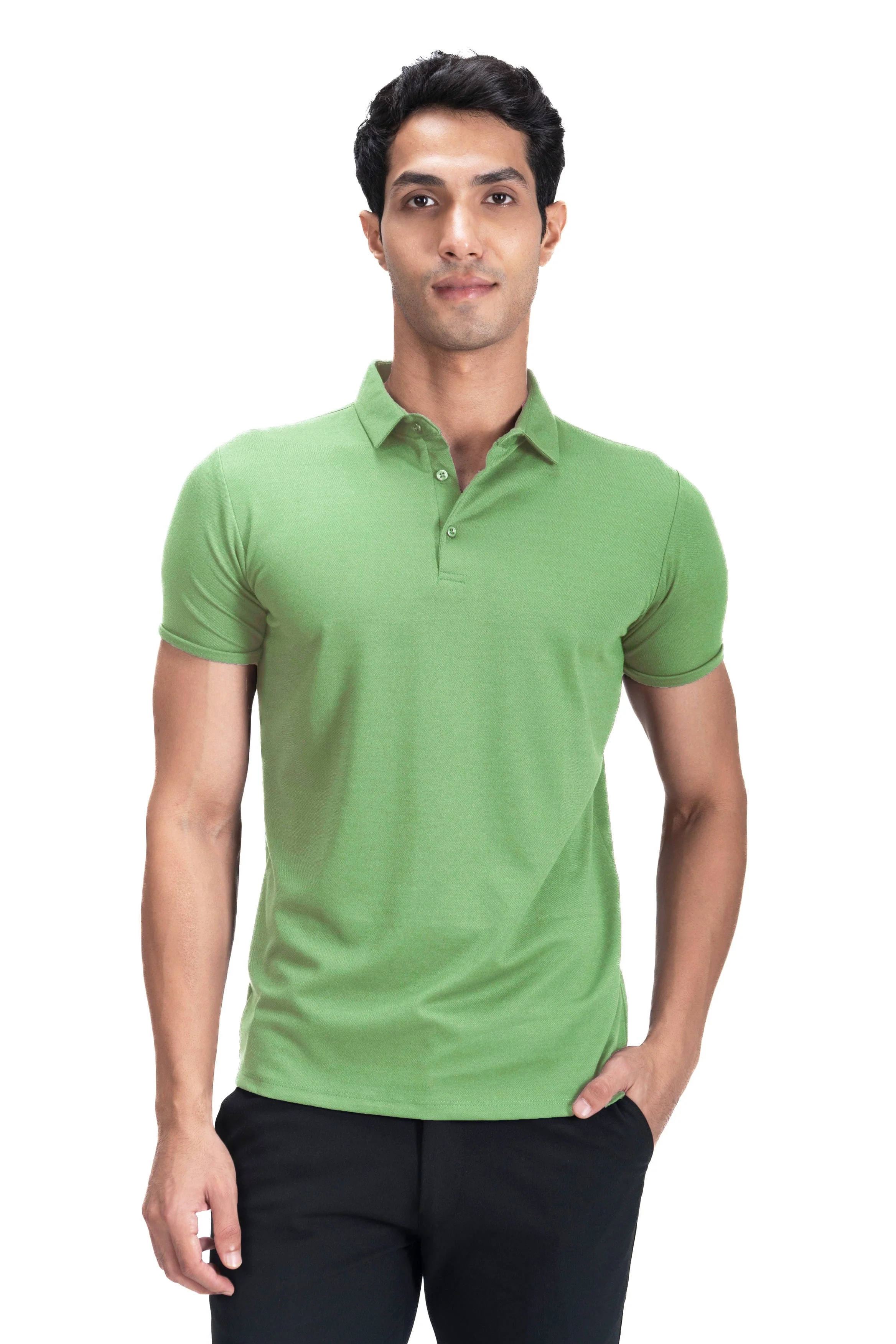 Cardinal Polo Twill- Basil Green