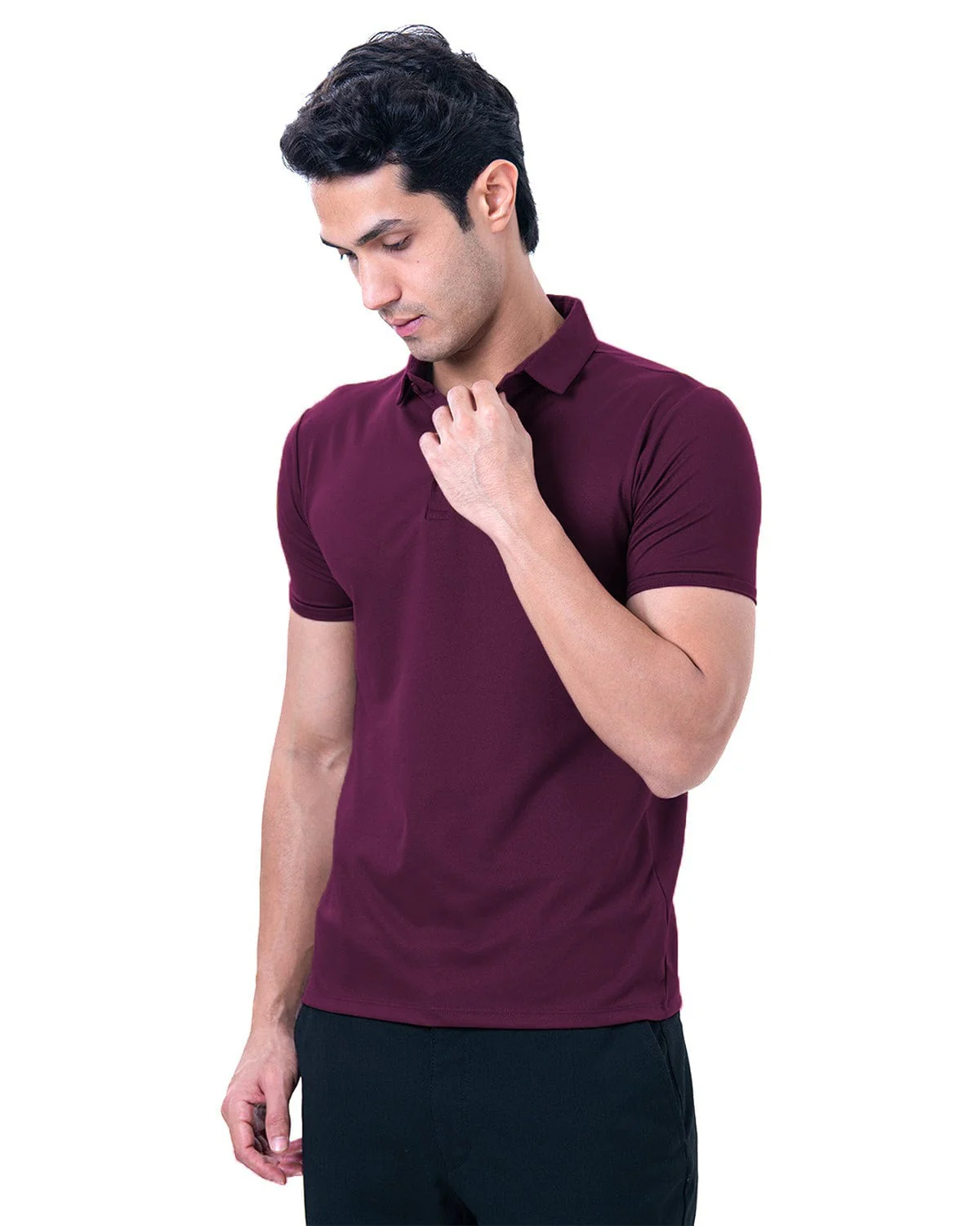 Cardinal Polo Twill- Divine Maroon - Image 3