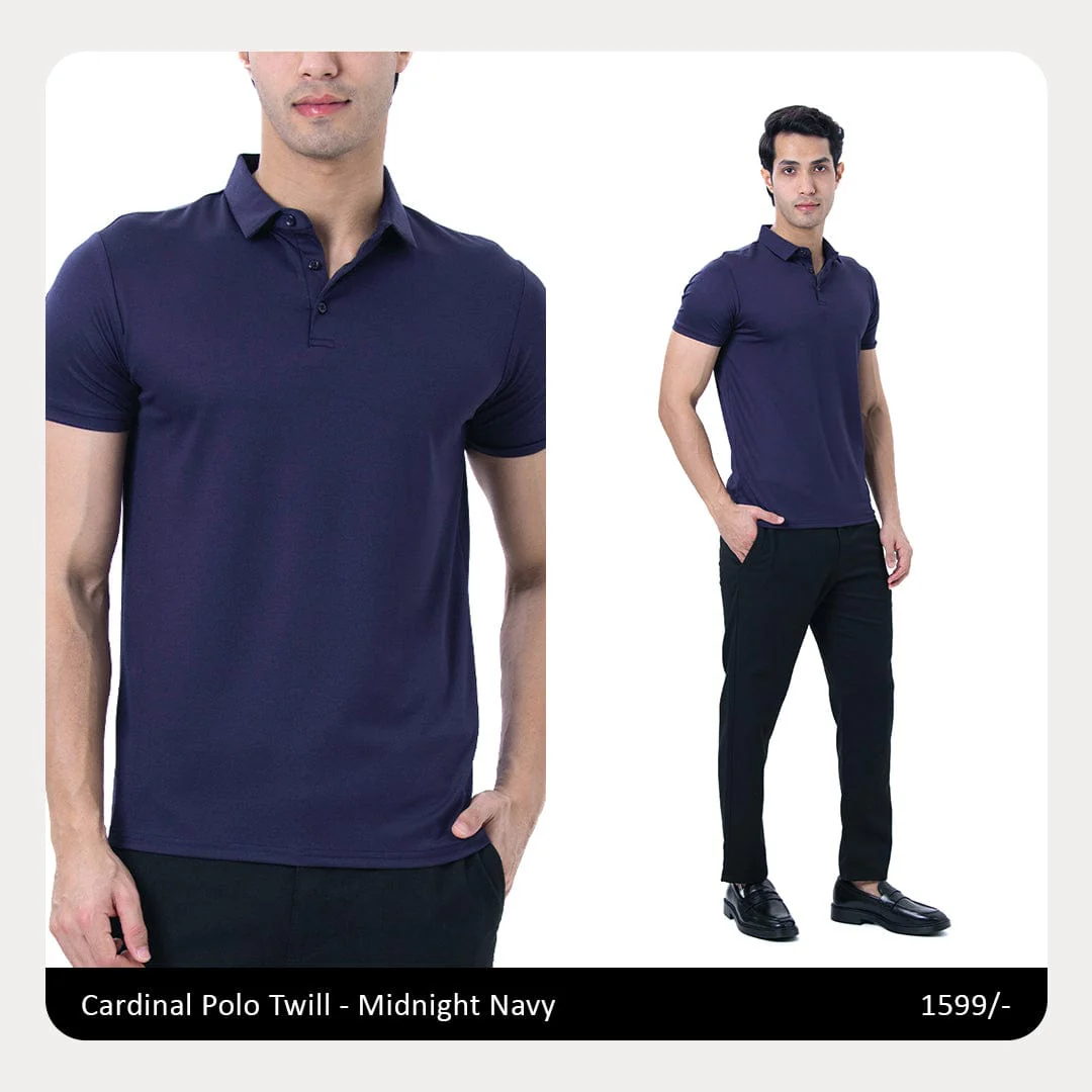 Cardinal Polo Twill- Midnight Navy - Image 5