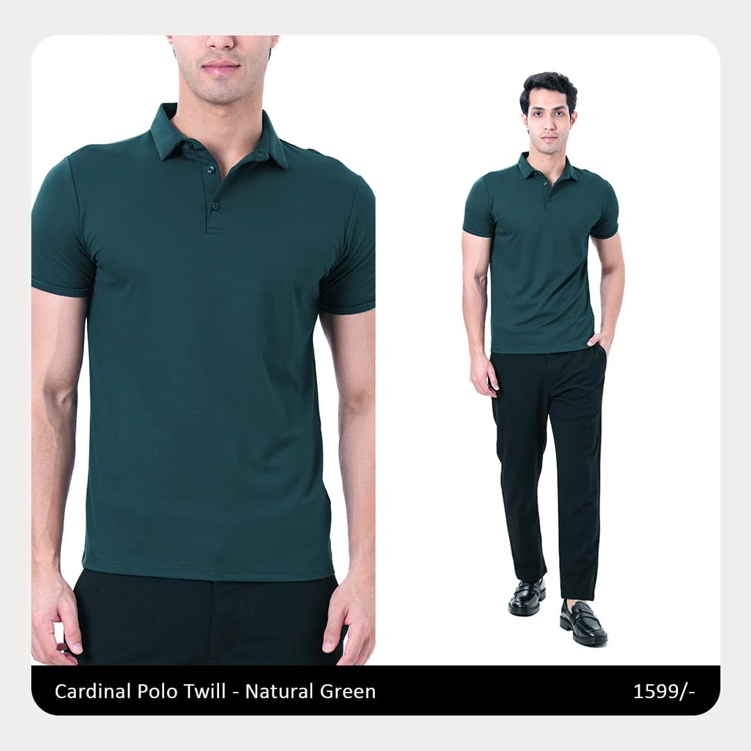 Cardinal Polo Twill- Natural Green - Image 5