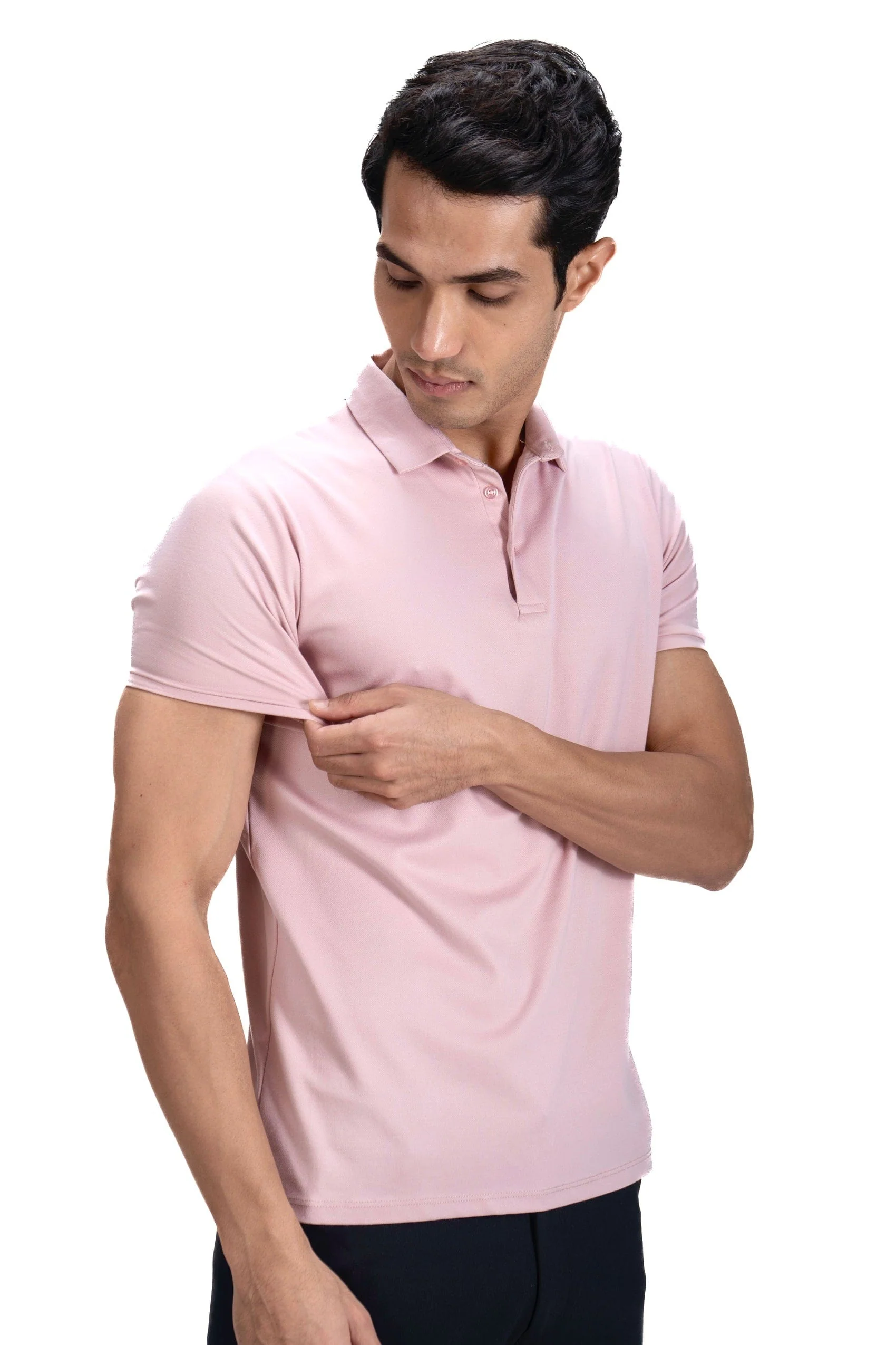 Cardinal Polo Twill- Millennial Pink - Image 2
