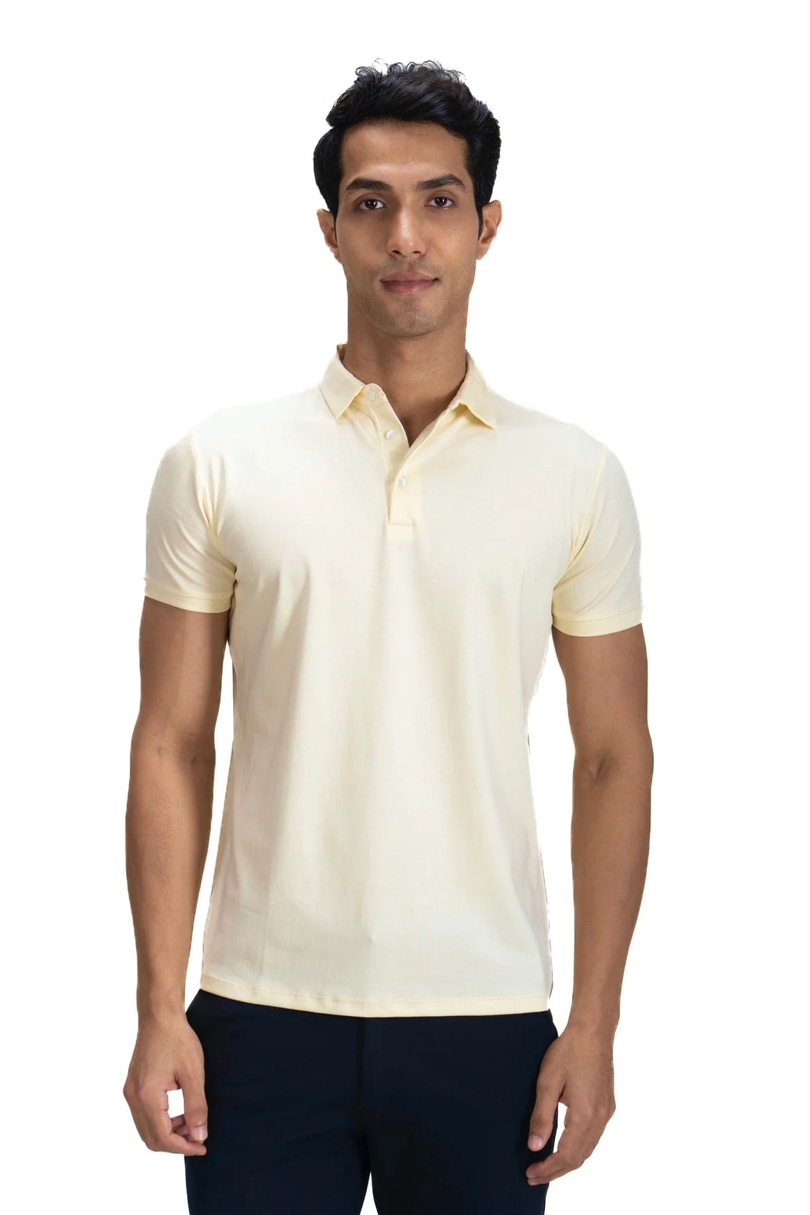 Fluid Cotton Polo - Butter Creme
