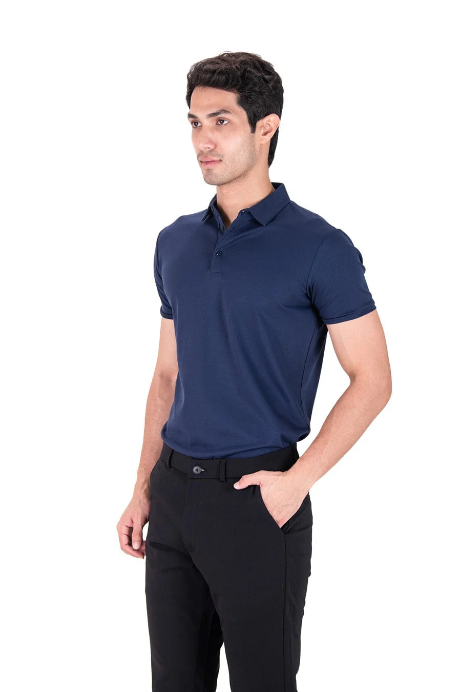 Fluid Cotton Polo - Regal Navy - Image 4