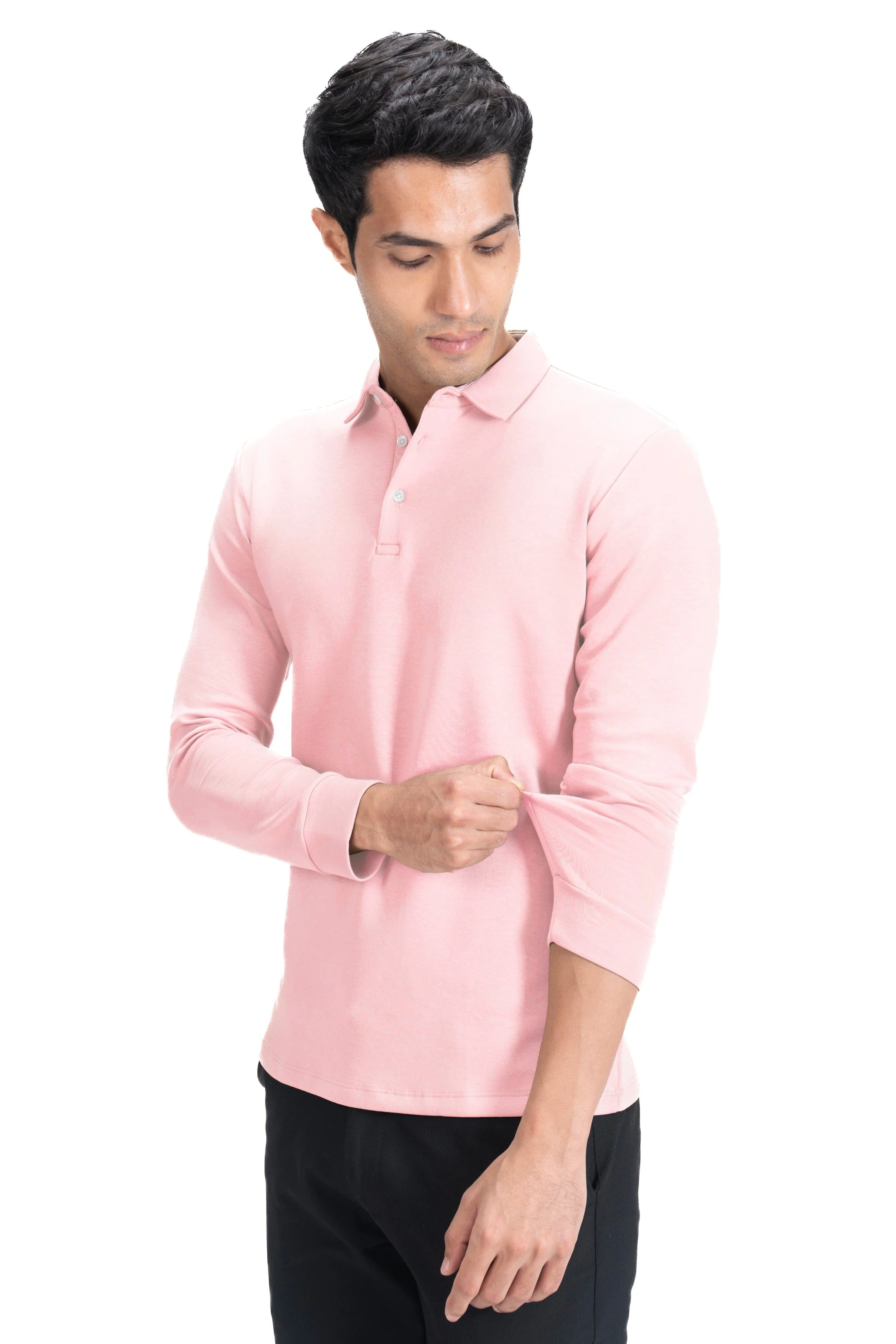 Legacy Polo Sweater- Summer Pink - Image 2