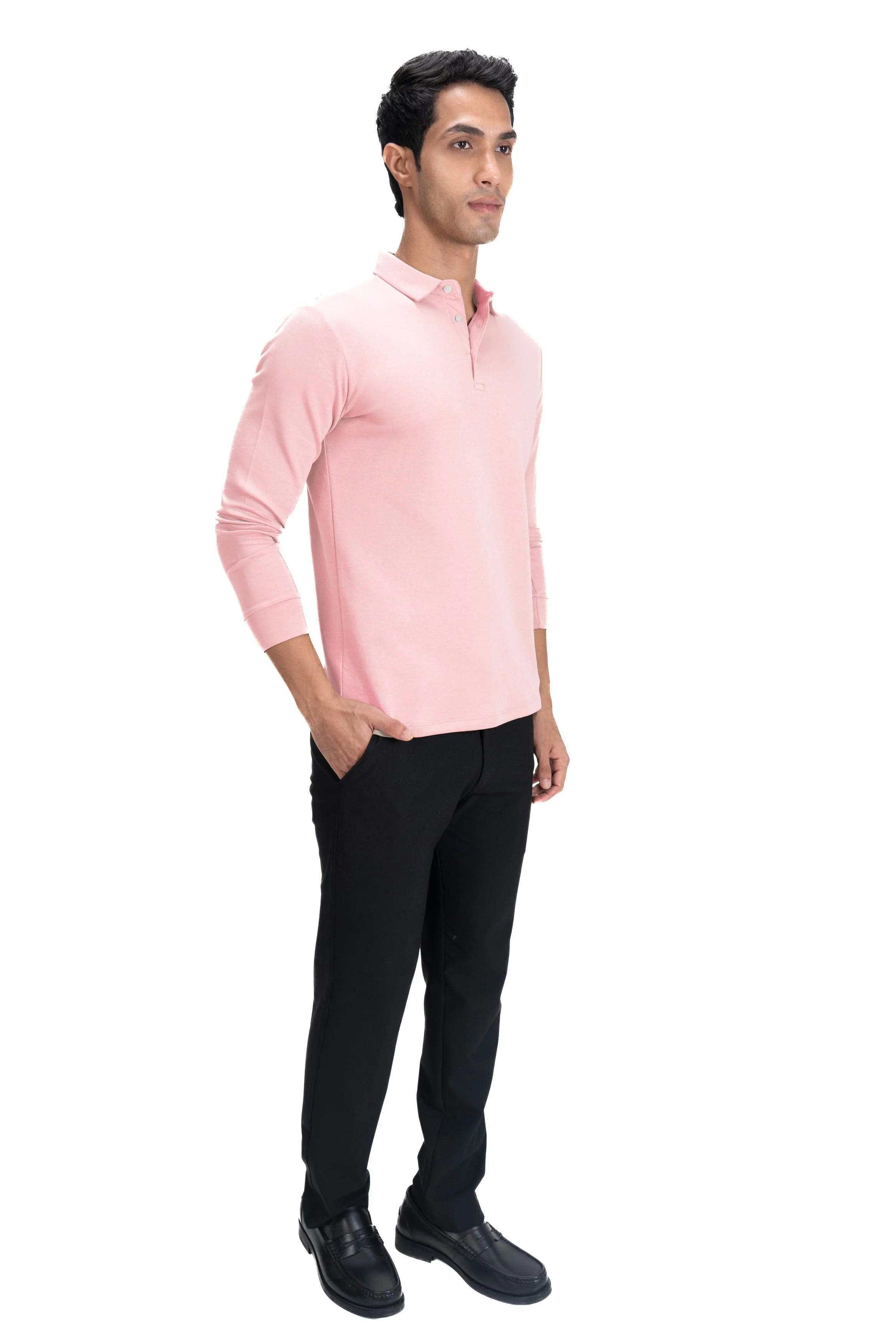 Legacy Polo Sweater- Summer Pink - Image 4