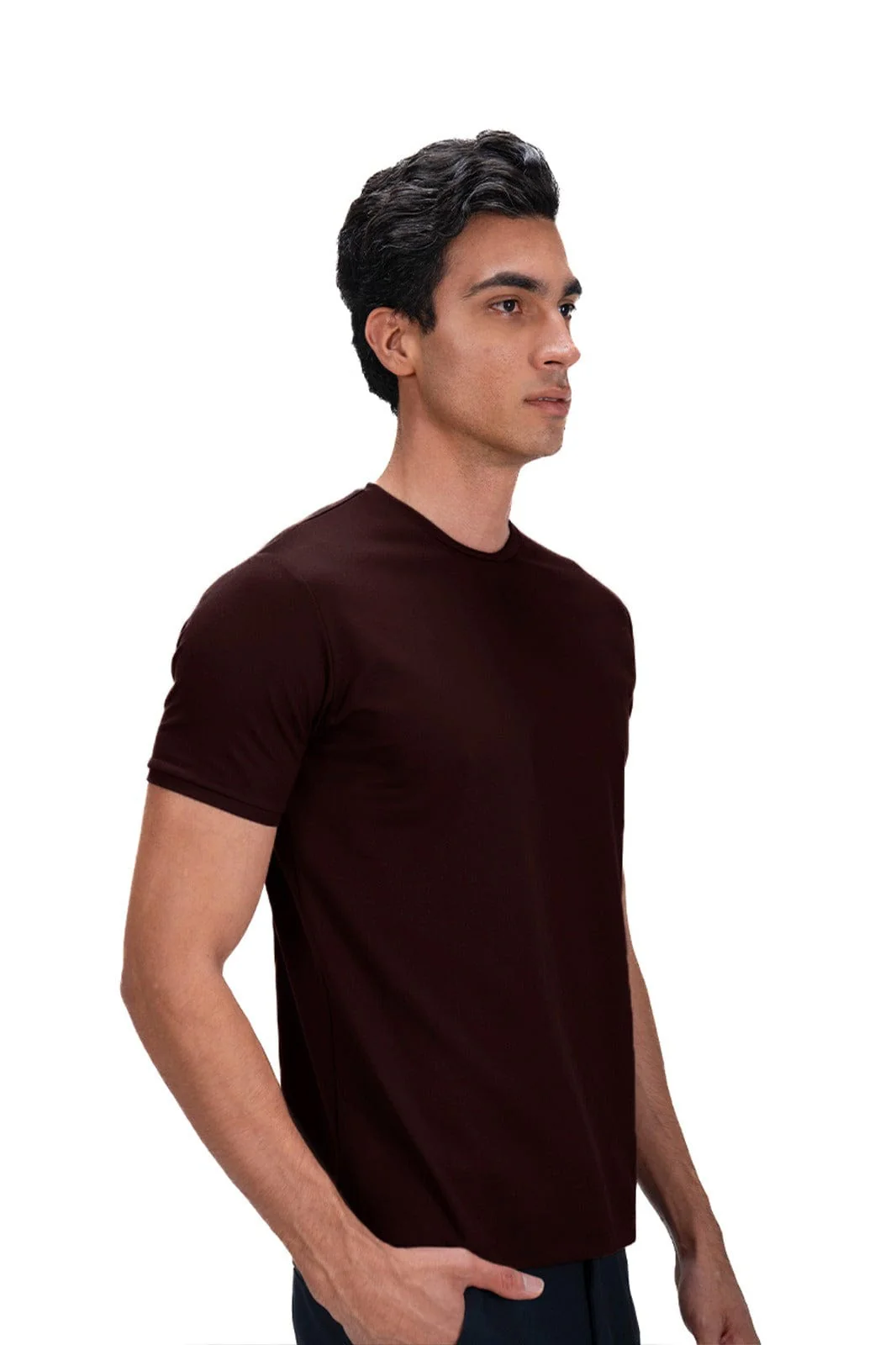 Salient Crew Neck - Dark Coffee - Image 4