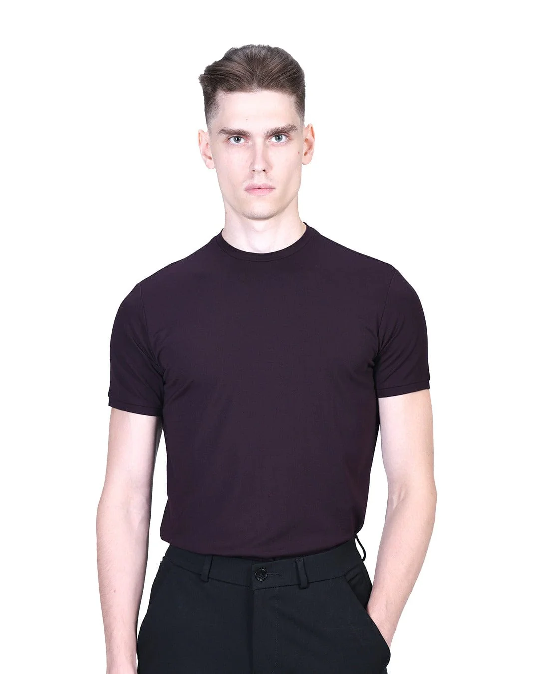 Salient Crew Neck - Deep Wine - Image 3