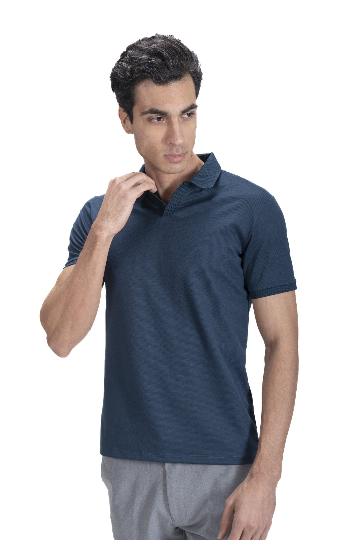 Wing Polo - Deep Teal - Image 4