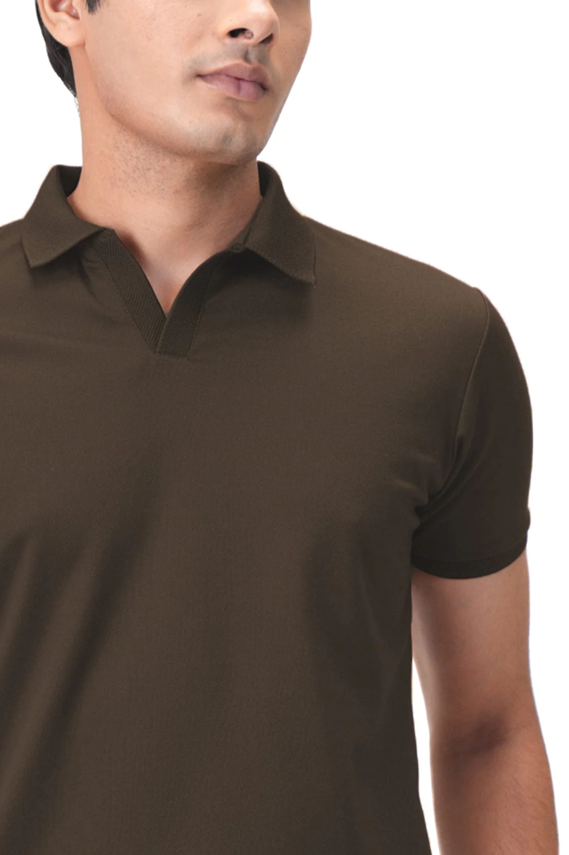 Wing Polo - Dark Brown - Image 2