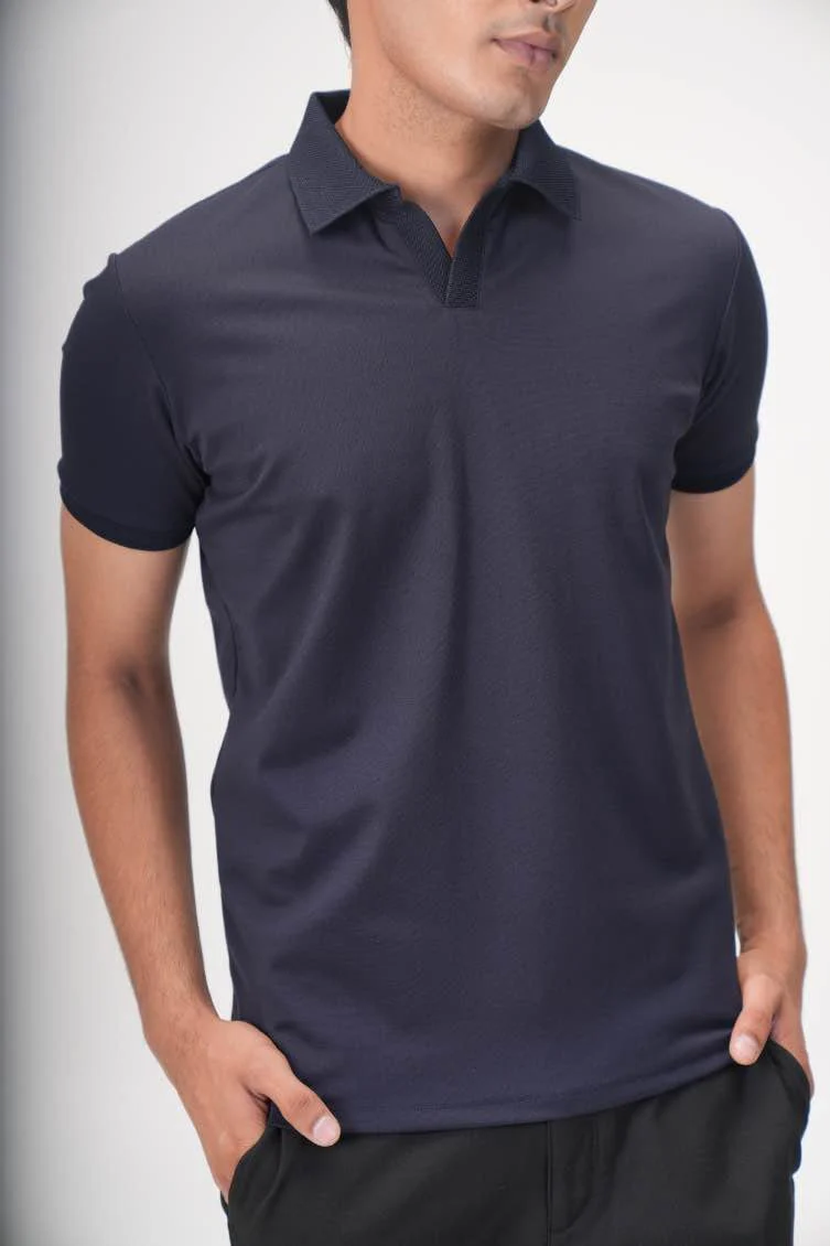 Wing Polo - Deep Navy - Image 3