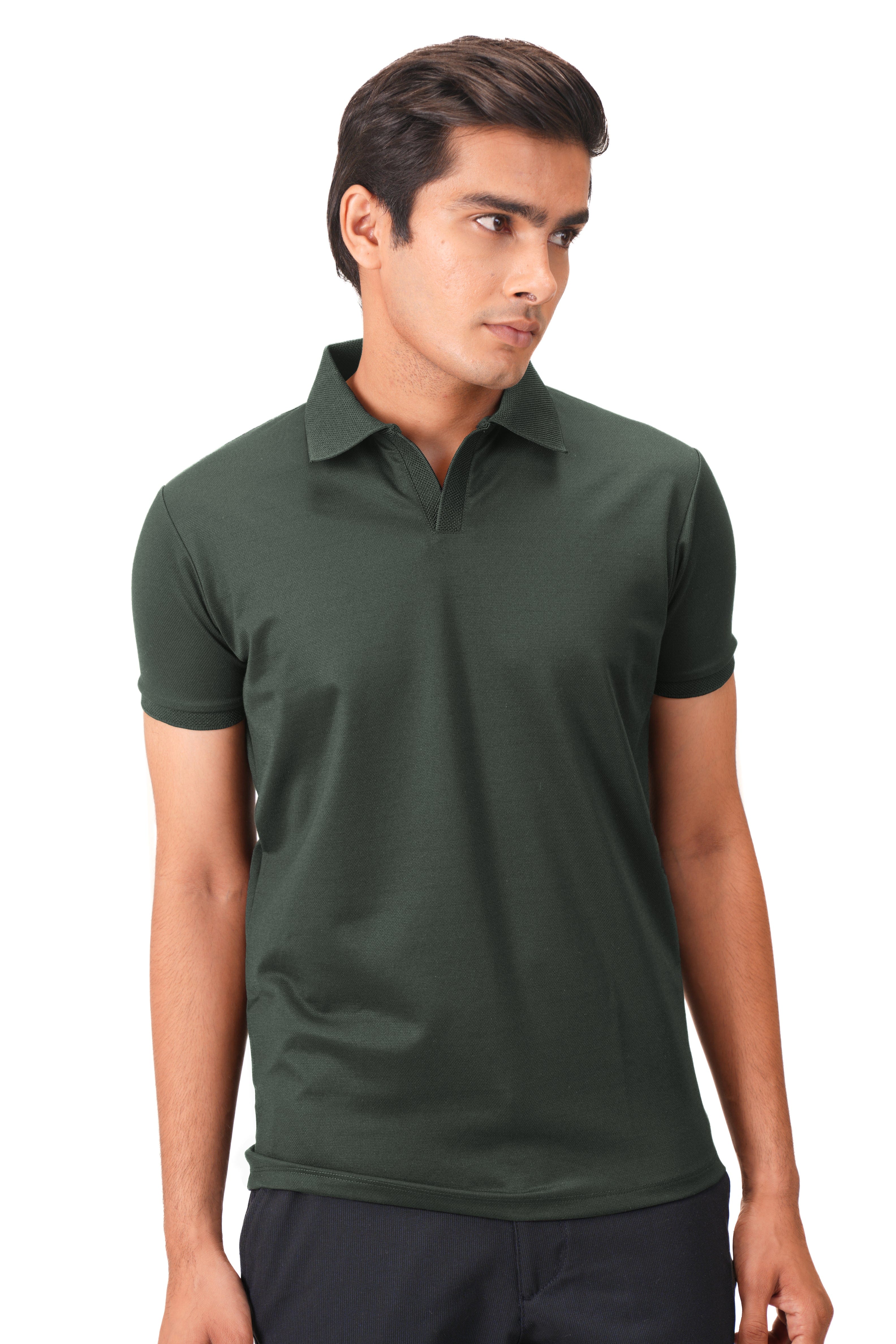 Wing Polo - Forest Green