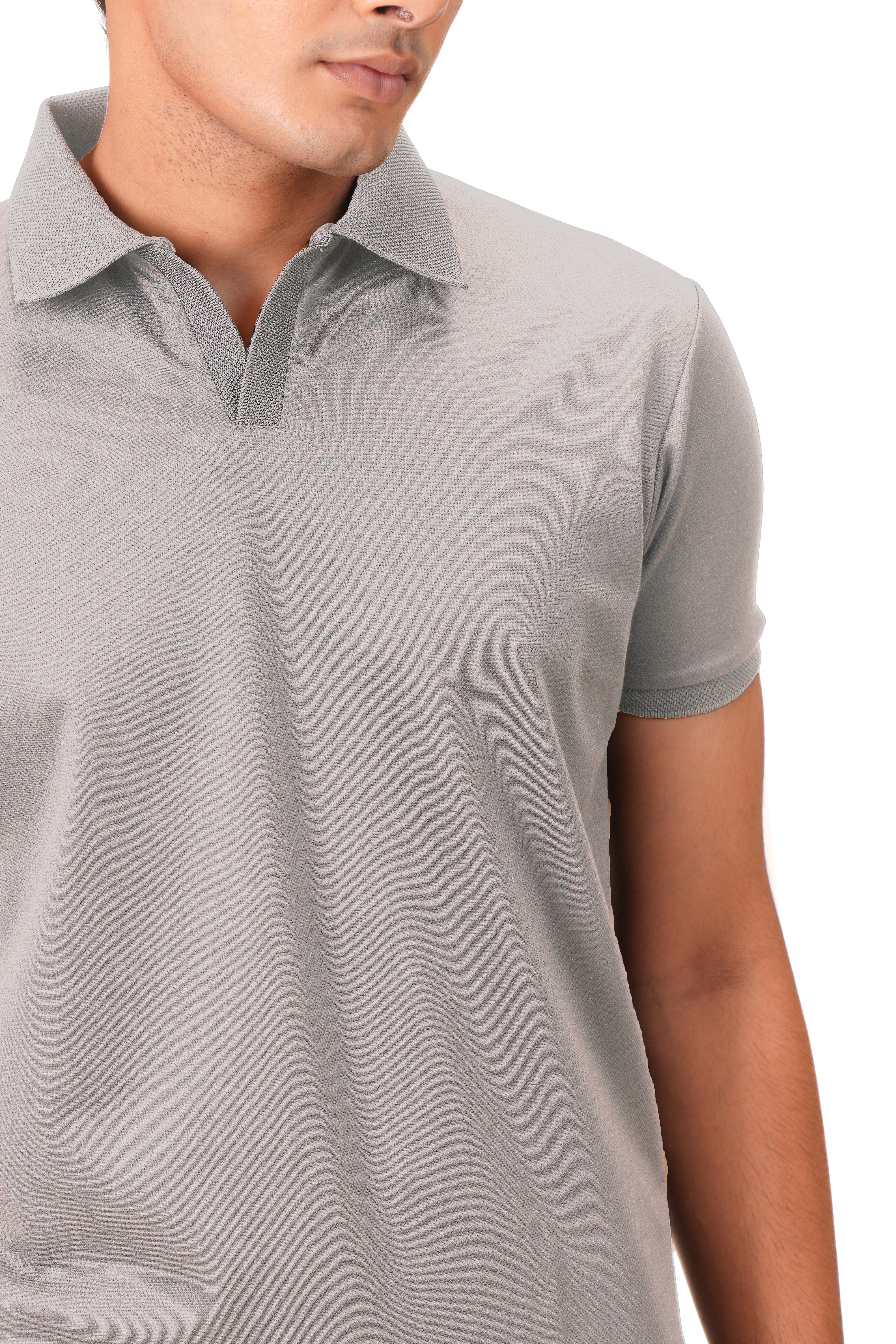 Wing Polo - Slate Grey - Image 3